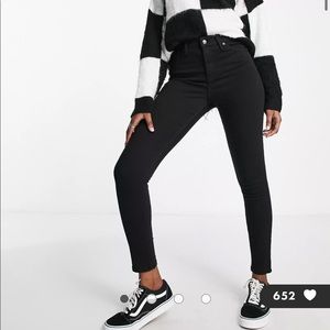 Top shop Jamie jeans in black